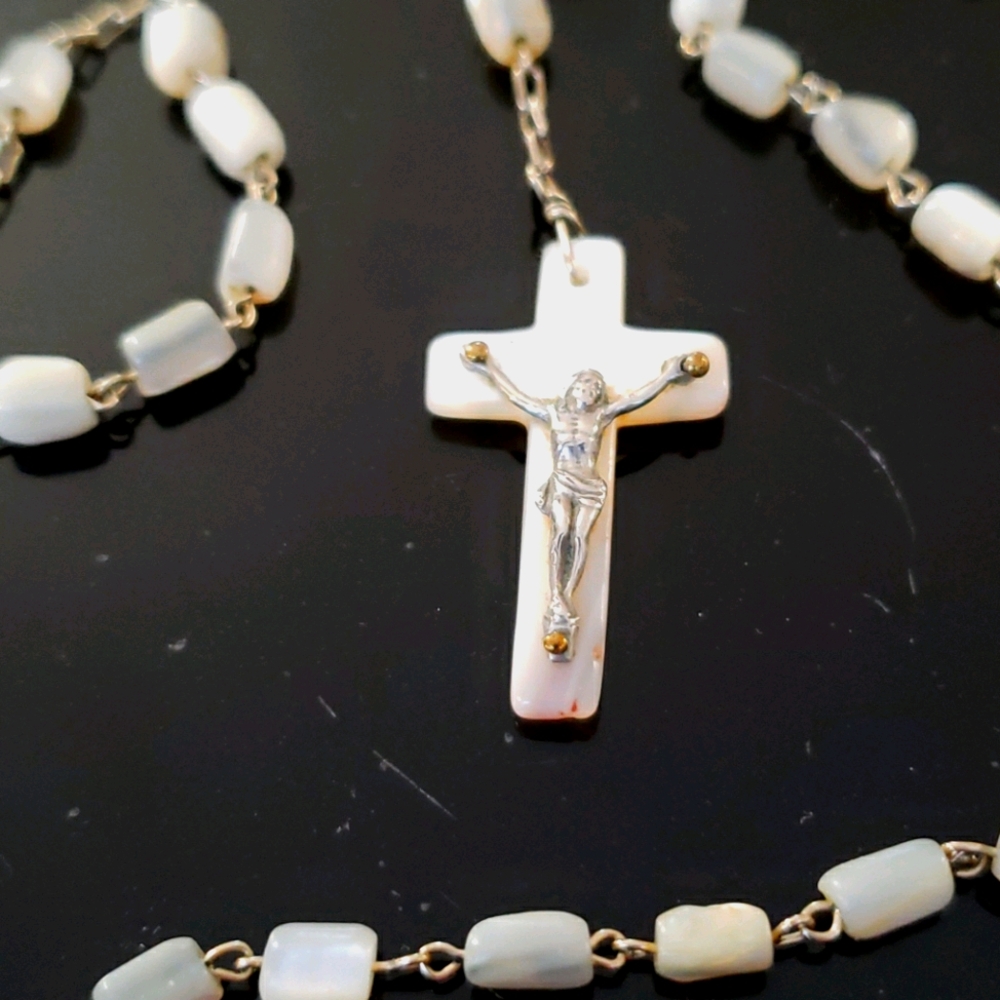 Antique Mother of Pearl Rosary